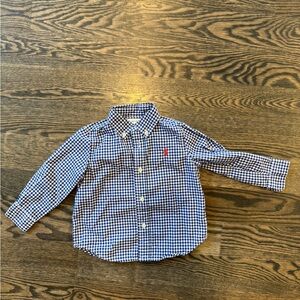 Polo Ralph Lauren Blue Checkered Kids button down